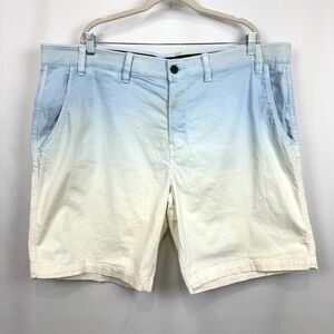 Foundry Men’s Sz 46 Shorts 9.5” Comfort Stretch Big & Tall Sky Blue 2 Tone Ombré